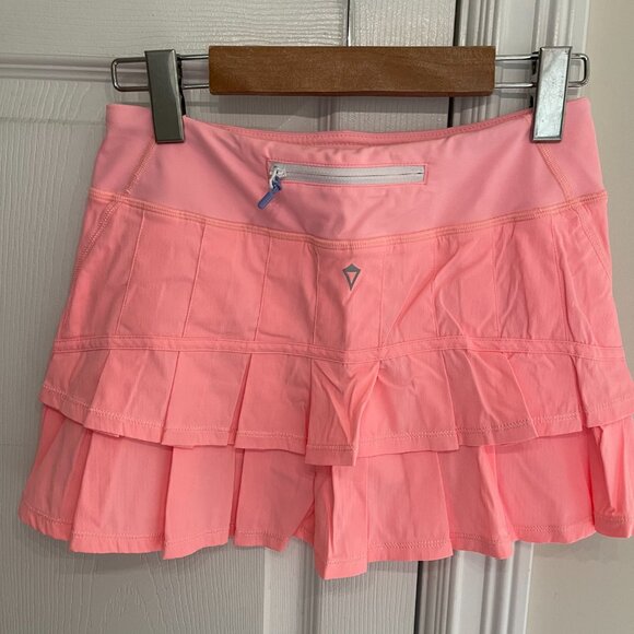 Ivivva Set the Pace Pastel/Neon Orange Skirt - Picture 3 of 6